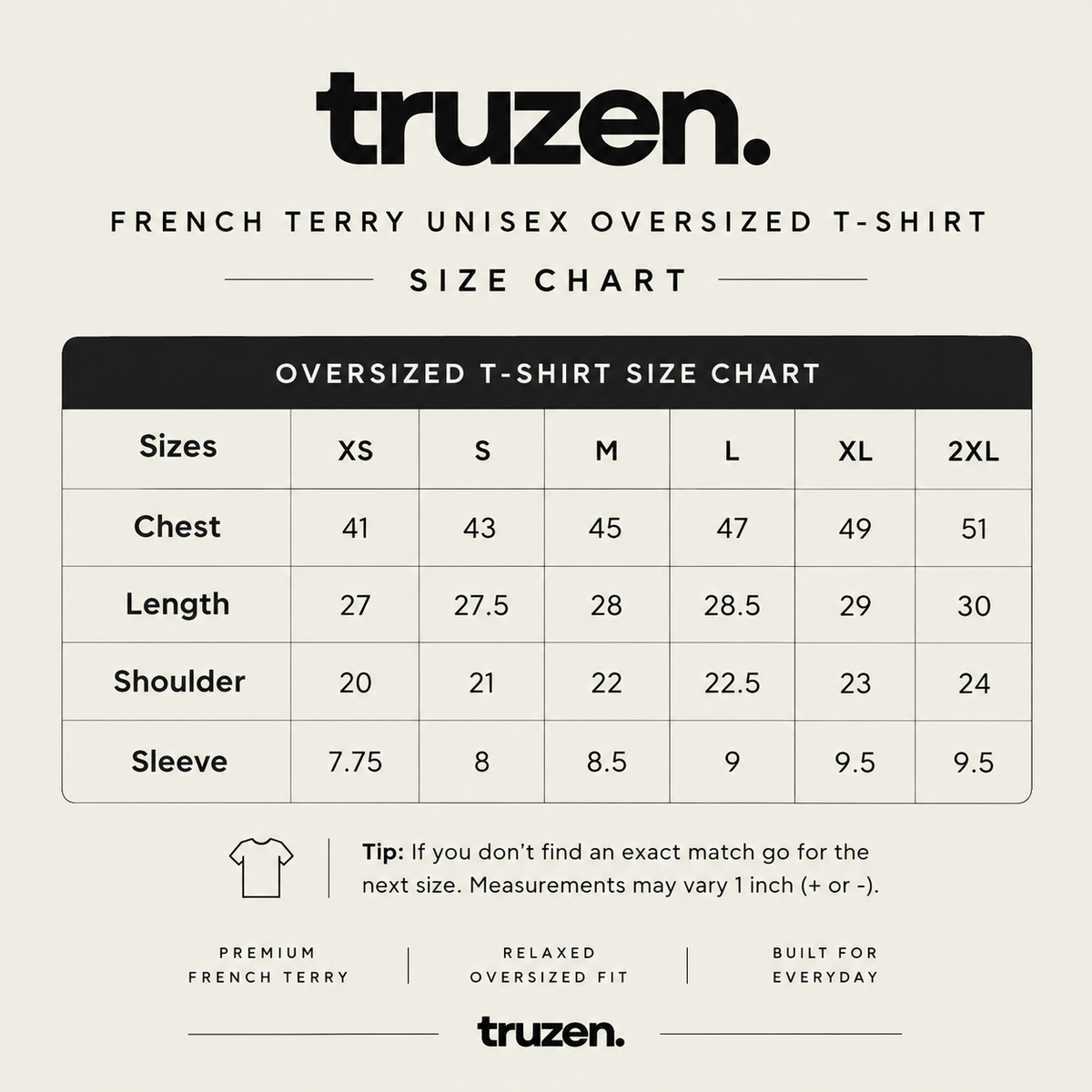 DROP 001 TERRY OVERSIZED TSHIRT